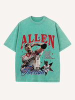 Allen Iverson Print Round Neck T-shirt