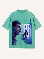 Pedri Print Round Neck T-shirt