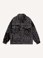 Paisley Print Denim Jacket