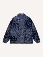 Paisley Print Denim Jacket