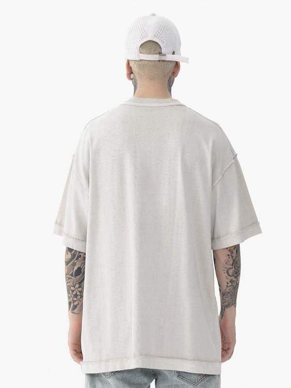 Ghost Print Round Neck T-shirt