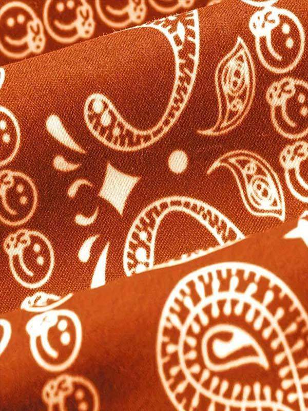 Paisley All Over Print Drawstring Waist Shorts