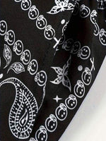 Paisley All Over Print Drawstring Waist Shorts