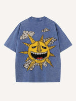 Soul Eater Print Round Neck T-shirt