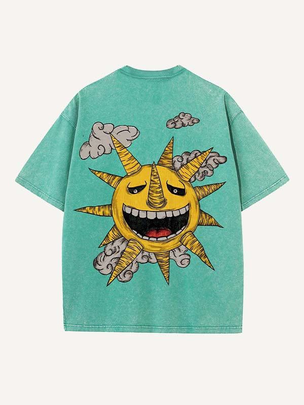 Soul Eater Print Round Neck T-shirt