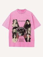 Friends Print Round Neck T-shirt