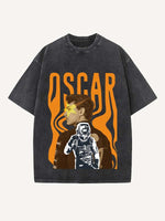 Oscar Piastri Print Round Neck T-shirt