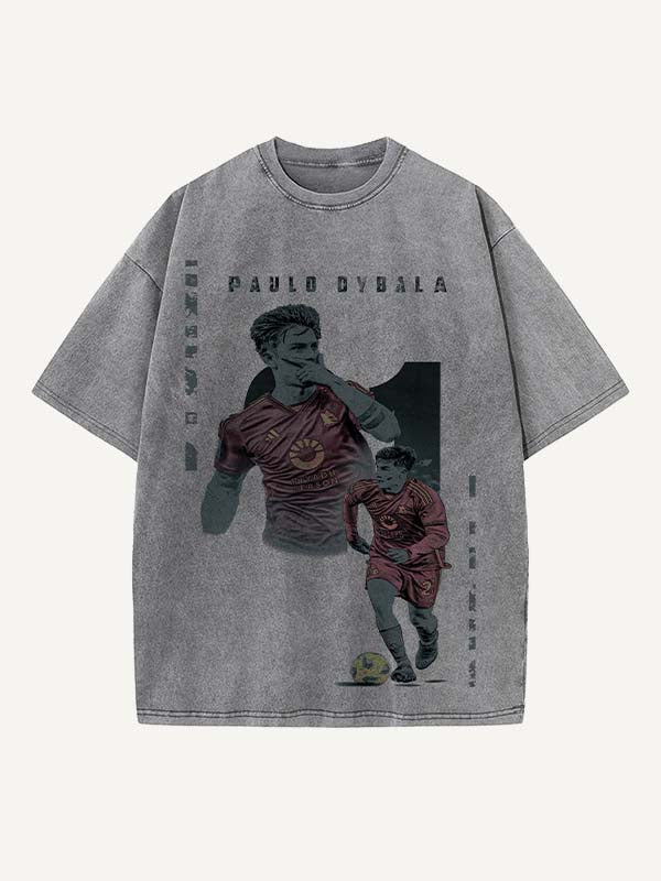 Paulo Dybala Print Round Neck T-shirt