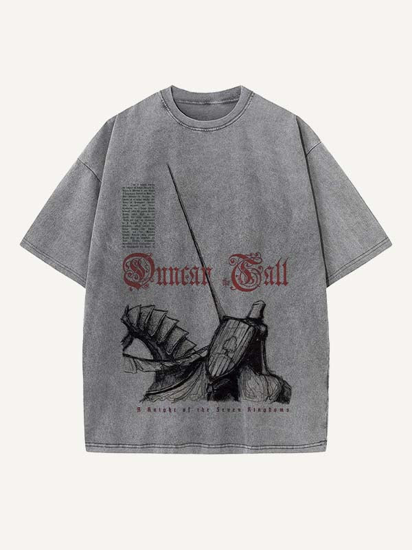 A Knight of the Seven Kingdoms Print Round Neck T-shirt
