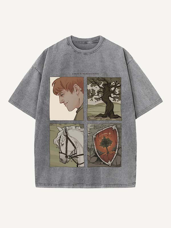 A Knight of the Seven Kingdoms Print Round Neck T-shirt