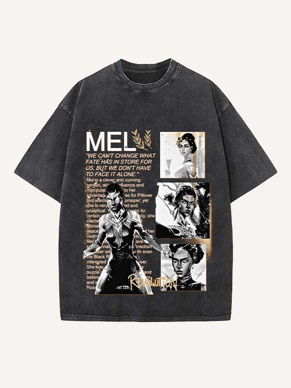 Arcane Print Round Neck T-shirt