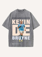 Kevin De Bruyne Print Round Neck T-shirt