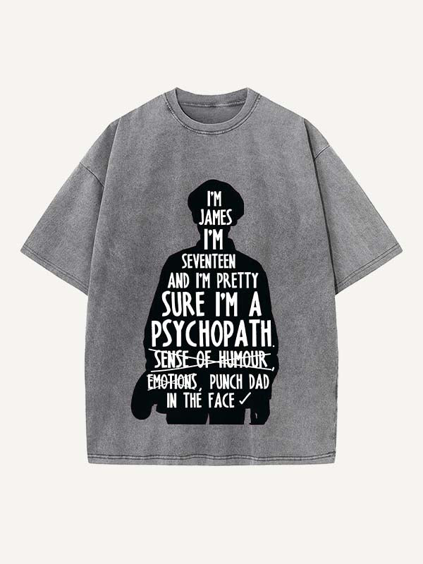 The End of the Fxxxing World Print Round Neck T-shirt