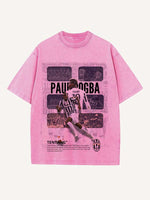 Paul Pogba Print Round Neck T-shirt