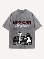 Sergio Perez Print Round Neck T-shirt