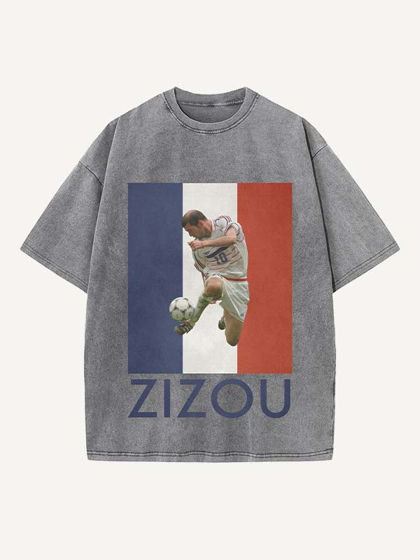 Zizou Print Round Neck T-shirt