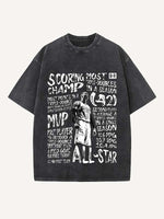 Russell Westbrook Print Round Neck T-shirt