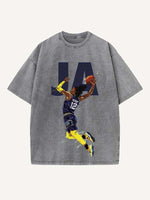 Ja Morant Print Round Neck T-shirt