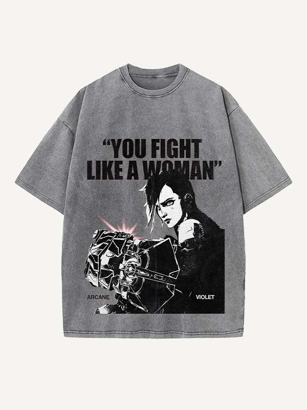 Arcane Print Round Neck T-shirt