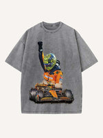 Lando Norris Print Round Neck T-shirt