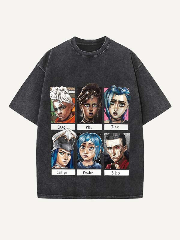 Arcane Print Round Neck T-shirt