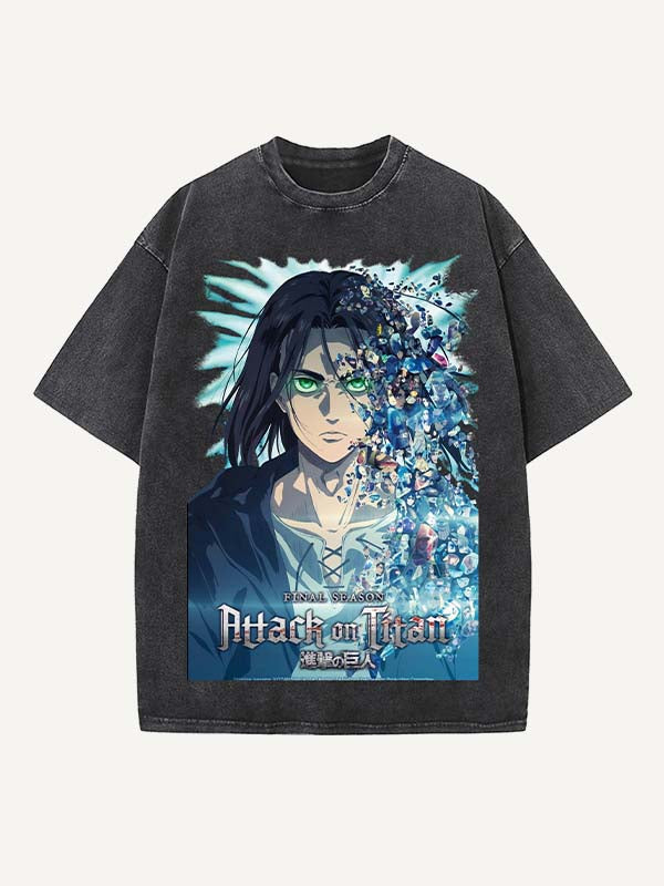 Attack on Titan Print Round Neck T-shirt