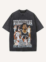 Victor Wembanyama Print Round Neck T-shirt