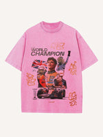 Lando Norris Print Round Neck T-shirt