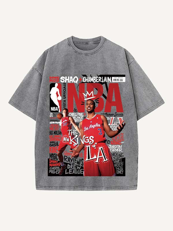Chris Paul Print Round Neck T-shirt