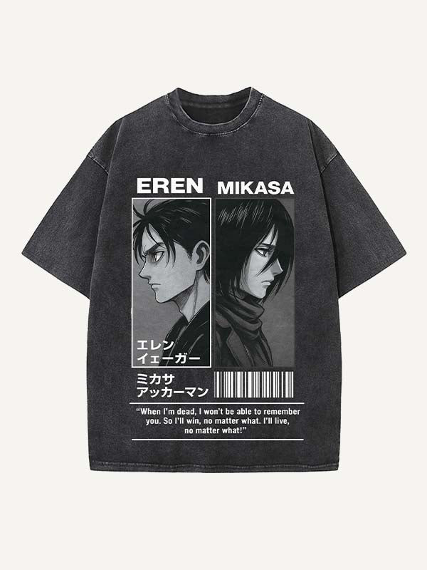 Attack on Titan Print Round Neck T-shirt