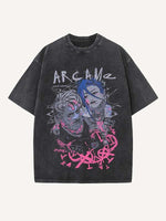 Arcane Print Round Neck T-shirt