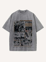 Real Madrid Print Round Neck T-shirt