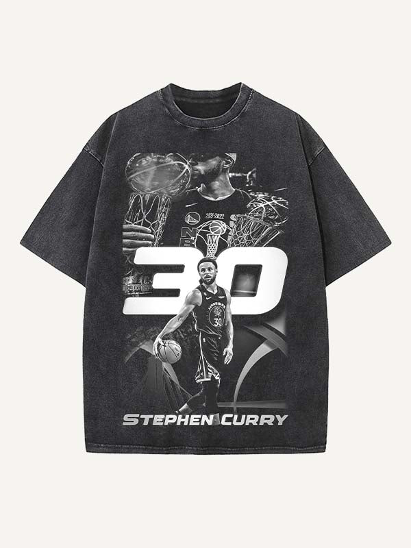 Stephen Curry Print Round Neck T-shirt