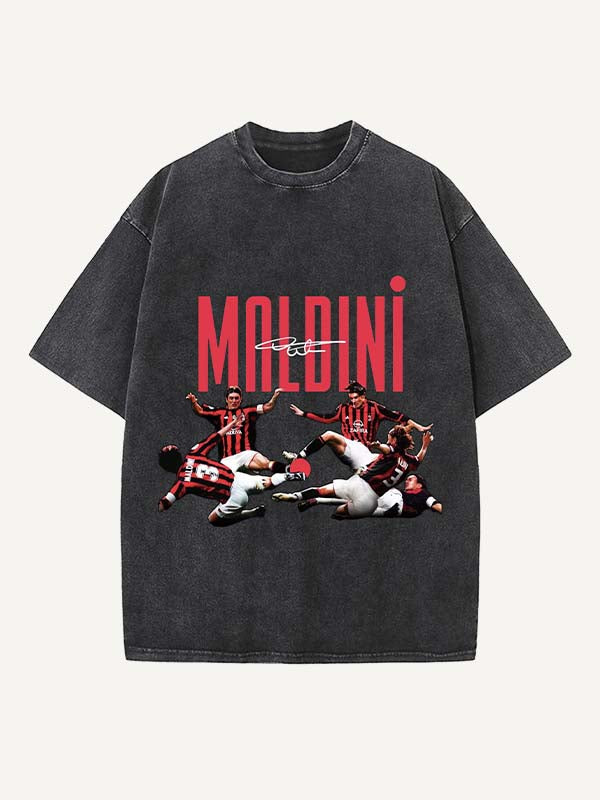 Paolo Maldini Print Round Neck T-shirt