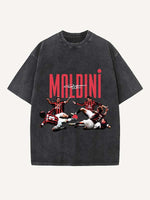 Paolo Maldini Print Round Neck T-shirt
