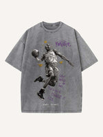 Kobe Bryant Print Round Neck T-shirt