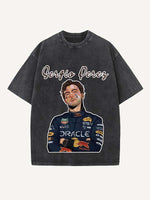 Sergio Perez Print Round Neck T-shirt