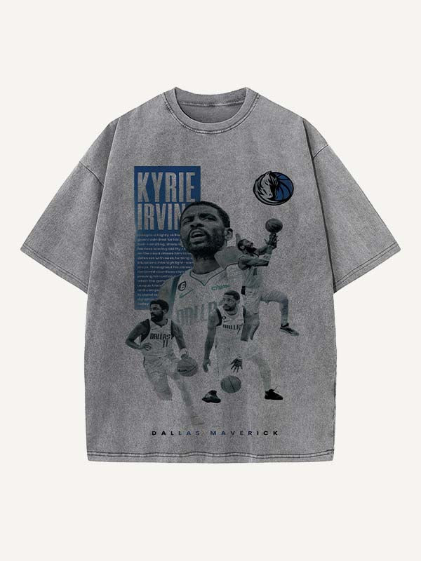 Kyrie Irving Print Round Neck T-shirt