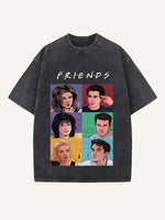 Friends Print Round Neck T-shirt