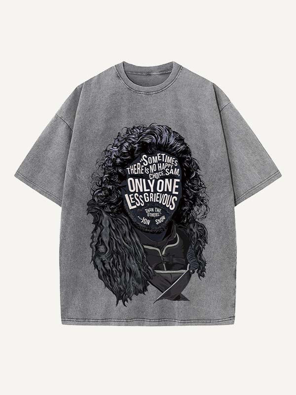 Game of Thrones Print Round Neck T-shirt