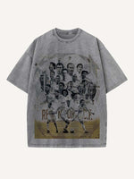 Real Madrid Print Round Neck T-shirt