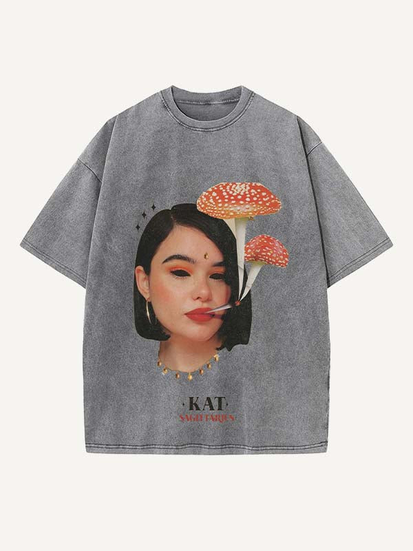 Euphoria Print Round Neck T-shirt