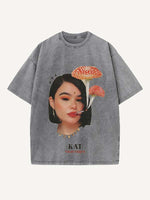 Euphoria Print Round Neck T-shirt