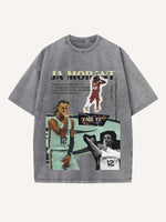 Ja Morant Print Round Neck T-shirt