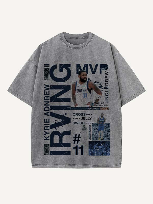 Kyrie Irving Print Round Neck T-shirt