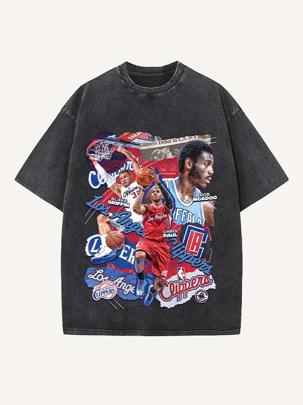 Chris Paul Print Round Neck T-shirt