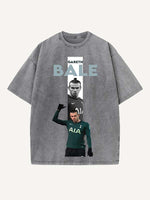 Gareth Bale Print Round Neck T-shirt