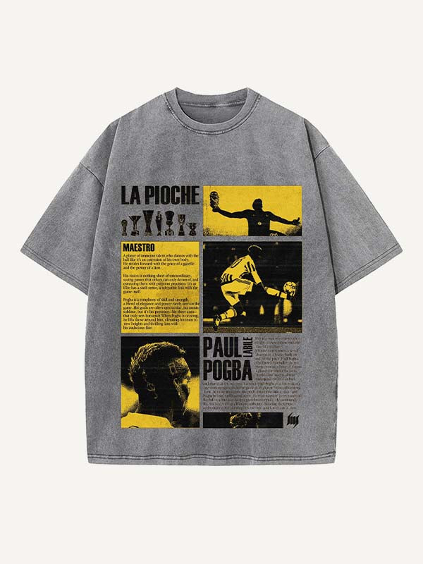 Paul Pogba Print Round Neck T-shirt