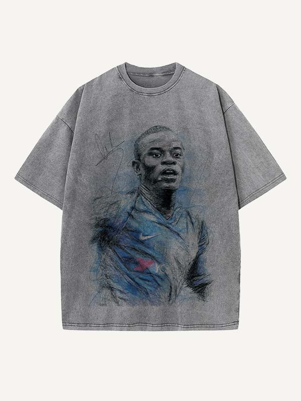 N'Golo Kanté Print Round Neck T-shirt