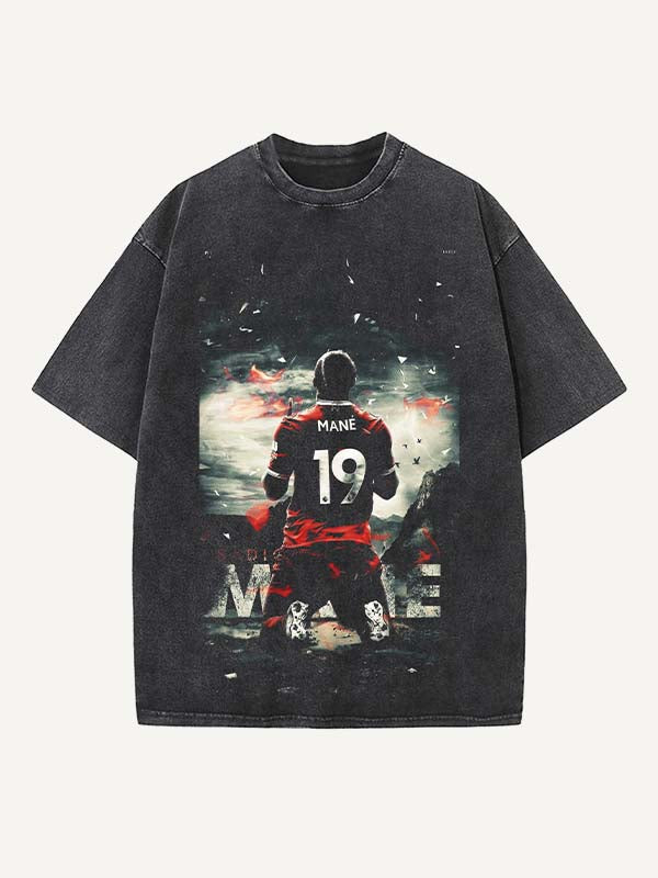 Sadio Mané Print Round Neck T-shirt